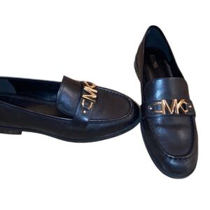 Black Michael Kors Tiegan Leather Loafer